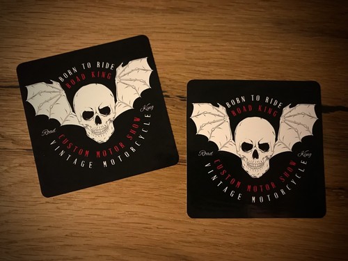 Skull biker aufkleber - skull,