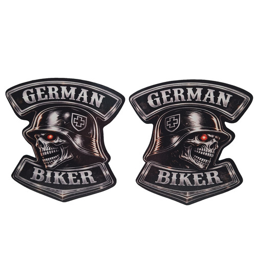 German biker skull auto - 2x,