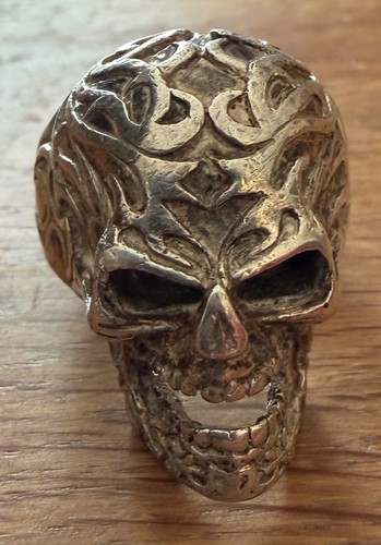 Totenkopf skull ring bones 925 - totenkopf,