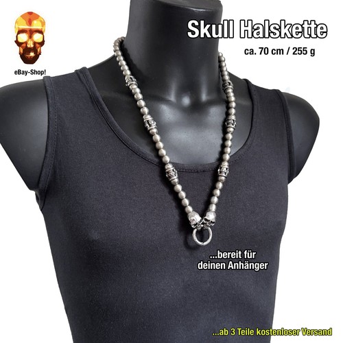 Skull totenkopf kugelkette - -,