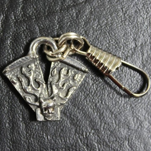 Biker twin flammen skull - v,
