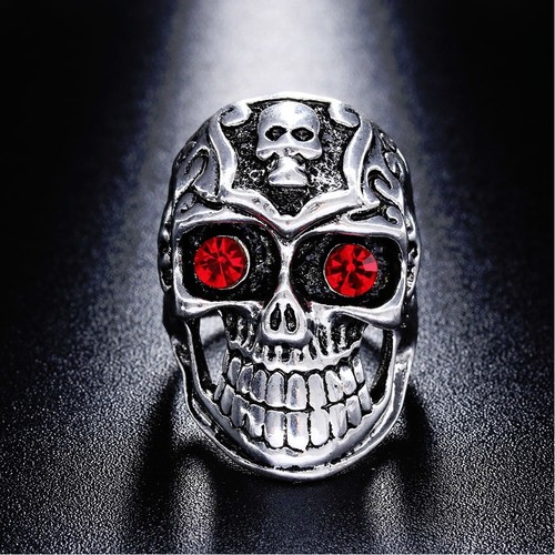 Edelstahl ring totenkopf - edelstahl,