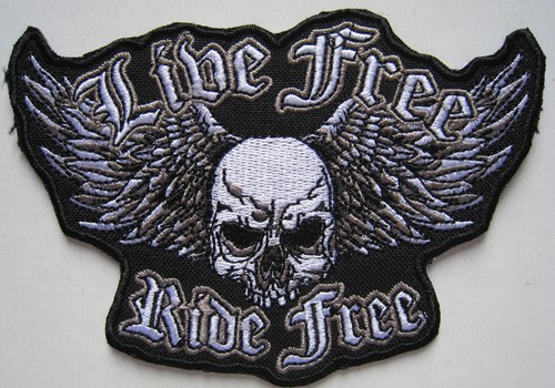 Aufnäher patch skull biker - skull,