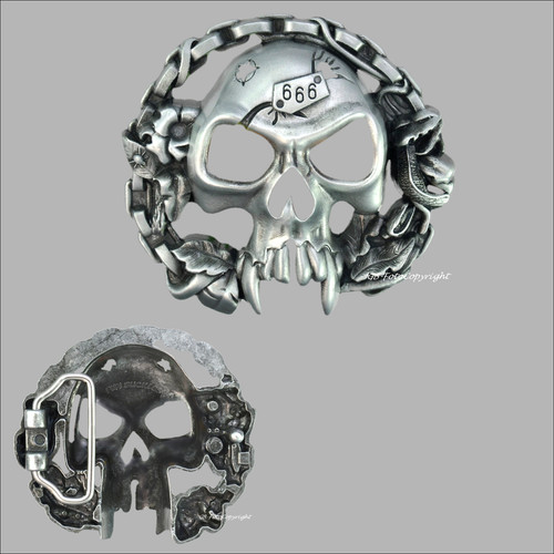 Biker gothic buckle - biker,