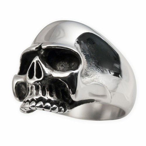 Totenkopf ring edelstahl keith - edelstahl,