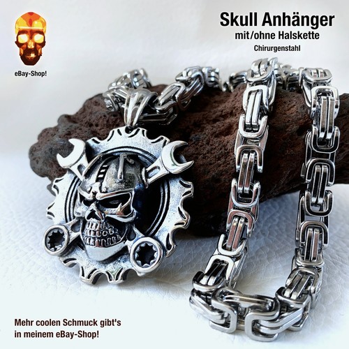 Skull anhänger biker - skull,