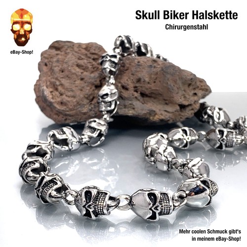Skull halskette - 15, mm