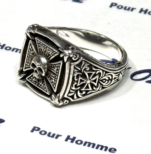 925er silber ring skull - silber,
