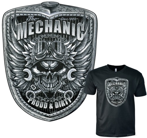 Biker shirt herren auto - t-shirt,