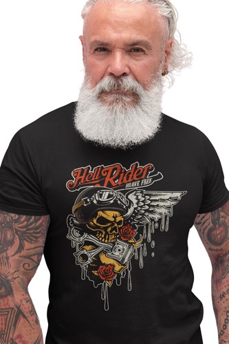 Biker shirt skull - biker,