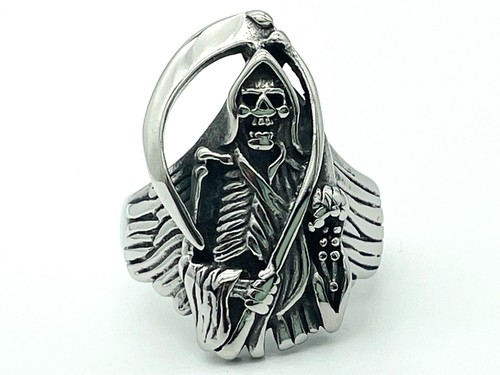 Skull edelstahl ring biker - edelstahl,