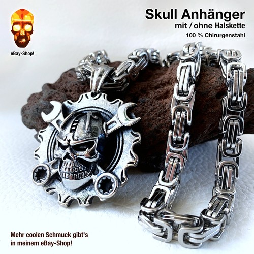 Skull anhänger biker - skull,