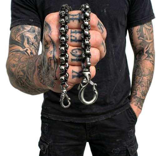 Skull wallet chain edelstahl - skull,