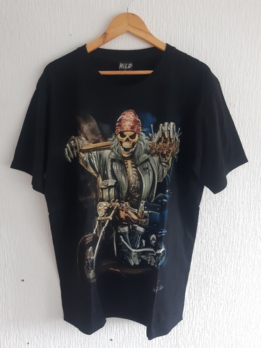 Tshirt skull biker wild xl - tshirt,