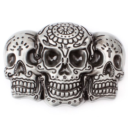 Gürtelschnalle metal skull - gÜrtelschnalle,
