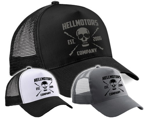 Trucker cap skull hellmotors - trucker,