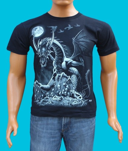 Biker shirt drachen - shirt, dragon