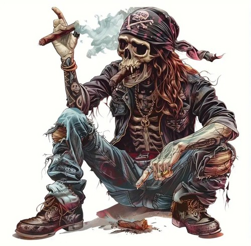 Aufkleber totenkopf pirat - totenkopf,