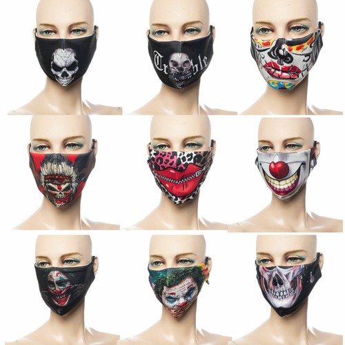 Mundmaske bikermaske totenkopf - bikermaske,