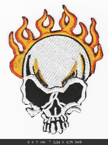 Biker skull aufnäher patches - biker,