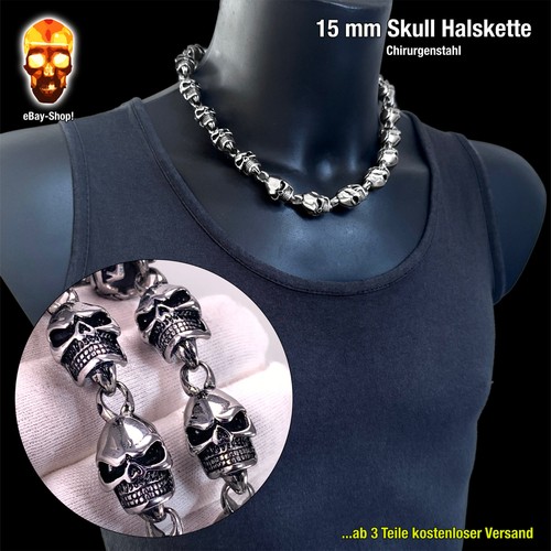 Skull halskette - mm,