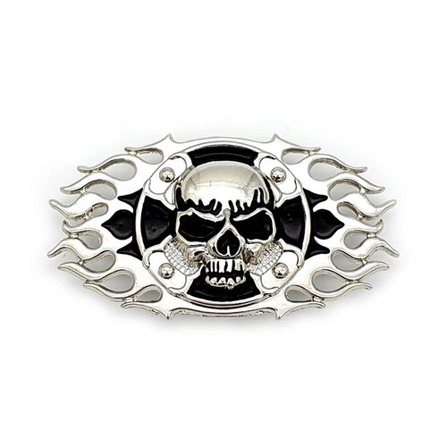 Skull cross frame - frame, concho