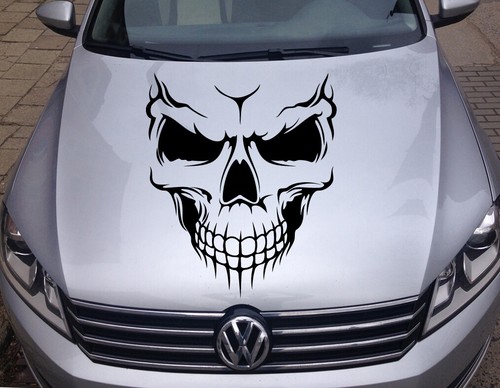 Autoaufkleber skull biker - skull,